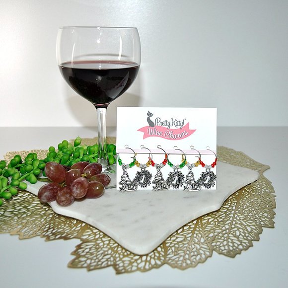 🍷Set of 6 Handmade Wine 🍷Charms (Various Themes Available) - Picture 2 of 11